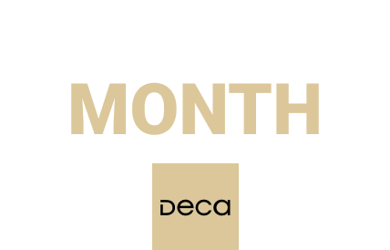 Logotipo Best Month: A Black Friday da Loja Deca