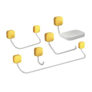 Kit Capinhas Silicone Com 7 Capas Para Acessório Pix Amarelo